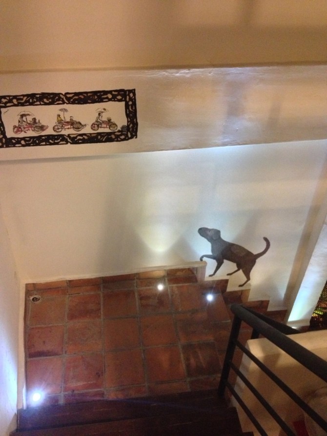 Syok Hotel artwork (George Town).  One of the nicest dorms I've ever stayed in.